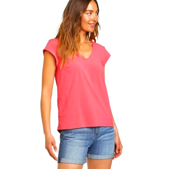 Eddie Bauer Women's Departure Short-Sleeve V-Neck T-Shirt - Picture 1 of 7